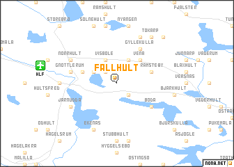 map of Fallhult