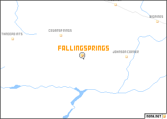 map of Falling Springs