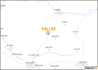 map of Fallon