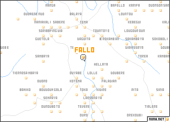 map of Fallo