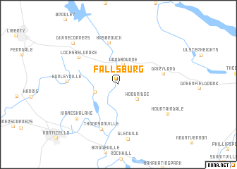 map of Fallsburg