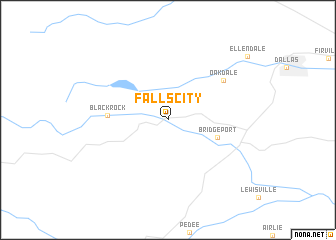 map of Falls City