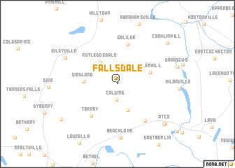 map of Fallsdale