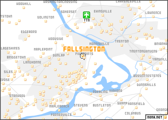 map of Fallsington