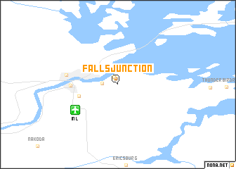 map of Falls Junction