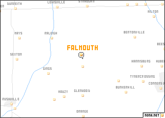 map of Falmouth