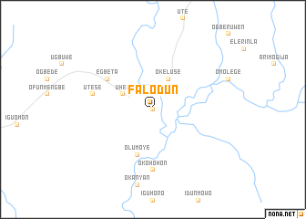 map of Falodun