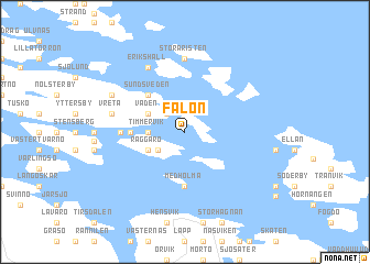 map of Fälön