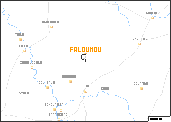 map of Faloumou