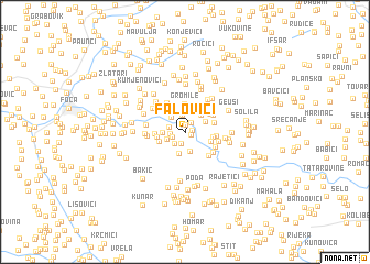 map of Falovići