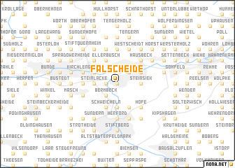 map of Falscheide