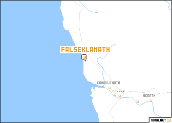 map of False Klamath