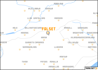 map of Falset