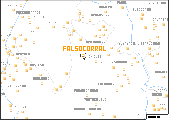map of Falso Corral