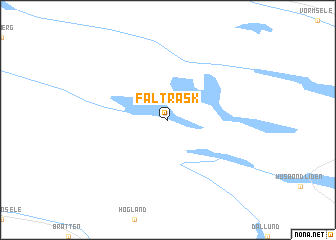 map of Falträsk