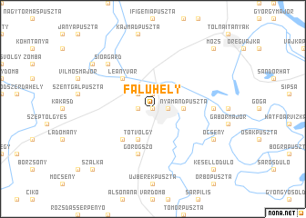 map of Faluhely