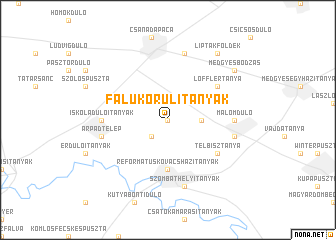 map of Falu Körüli Tanyák