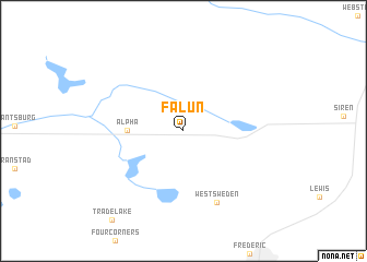 map of Falun