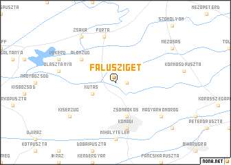 map of Falusziget