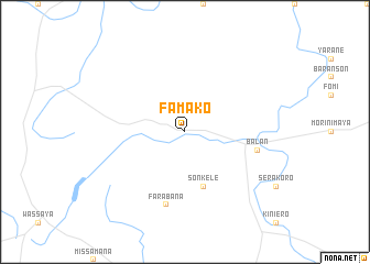 map of Famako