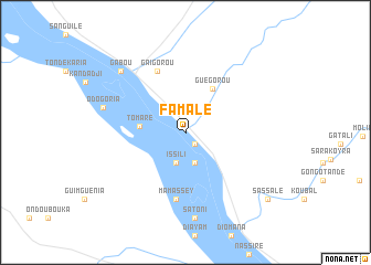 map of Famalé