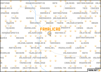 map of Famalicão