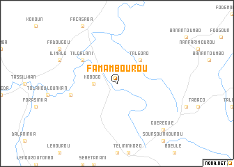 map of Famambourou