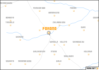 map of Famana