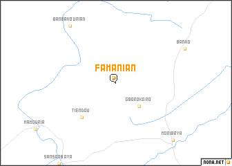 map of Famanian
