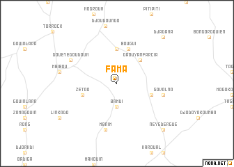 map of Fama