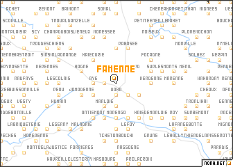 map of Famenne