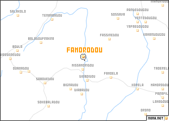 map of Famorodou