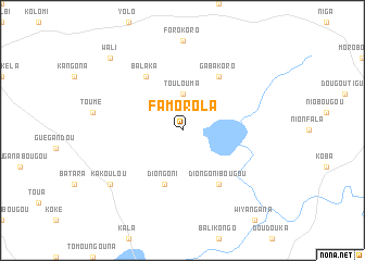 map of Famorola