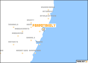 map of Fampotakely