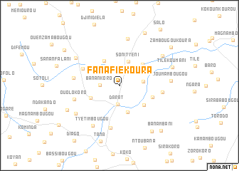 map of Fanafié Koura