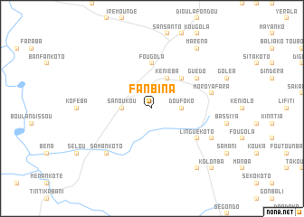 map of Fanbina