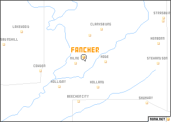 map of Fancher