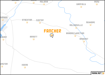 map of Fancher