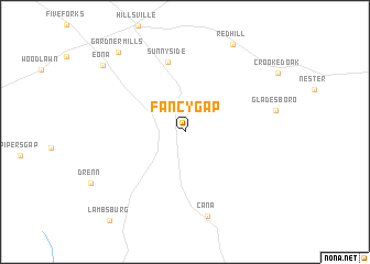 map of Fancy Gap