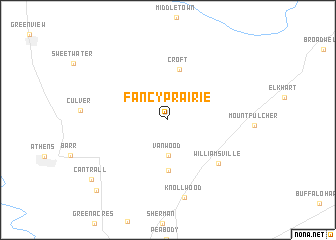 map of Fancy Prairie