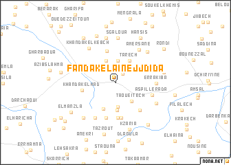 map of Fandak el Aïn ej Jdida