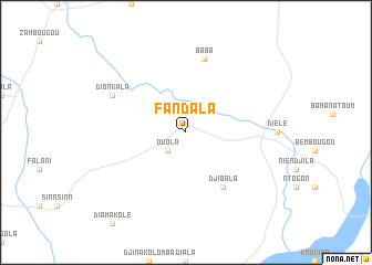 map of Fandala