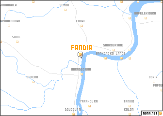 map of Fandia