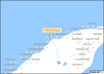 map of Fandoué