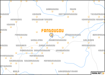 map of Fandougou