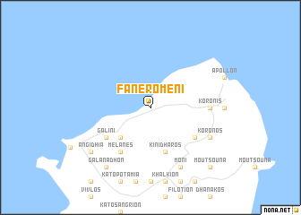 map of Faneroméni