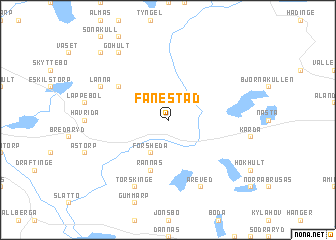 map of Fänestad