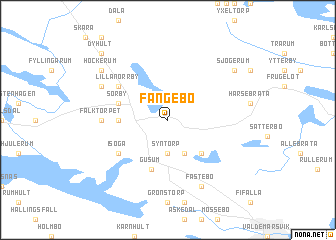map of Fängebo