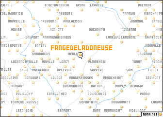 map of Fange de la Doneuse