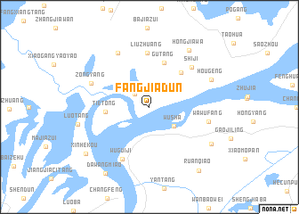 map of Fangjiadun